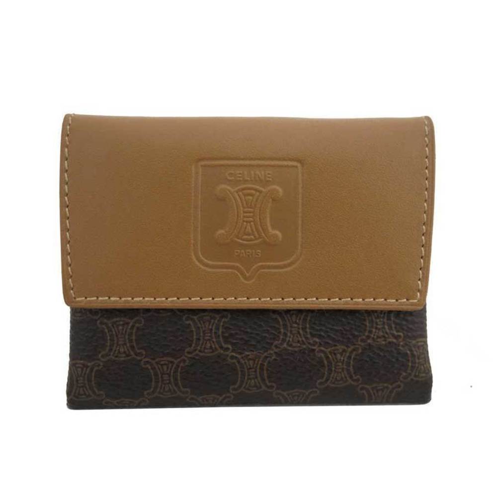 Celine Macadam Leather Pouch Multi Case Brown - image 1
